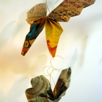 Paper Butterfly mobile