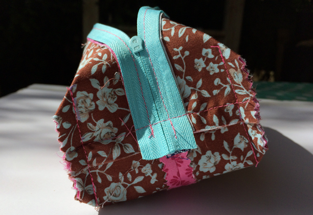 pencil case box - sewing the angles